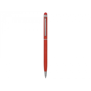 Ручка-стилус шариковая Jucy Soft с покрытием soft touch, красный