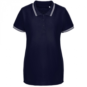 Рубашка поло женская Virma Stripes Lady, темно-синяя, размер XXL
