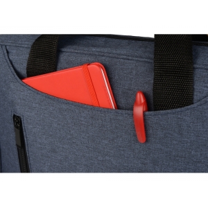 Сумка для ноутбука Wing с вертикальным наружным карманом, синий