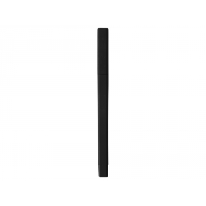 Ручка шариковая пластиковая Quadro Soft, квадратный корпус с покрытием софт-тач, черный