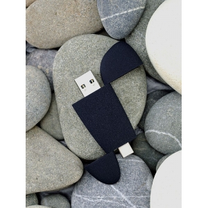Флешка Pebble Type-C, USB 3.0, черная, 16 Гб