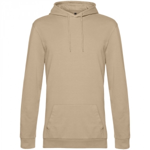 Толстовка с капюшоном унисекс Hoodie, бежевая, размер S