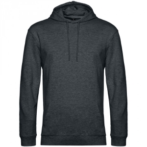 Толстовка с капюшоном унисекс Hoodie, серый меланж (антрацит), размер 3XL