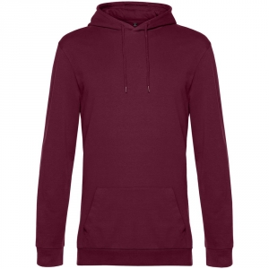 Толстовка с капюшоном унисекс Hoodie, бордовая, размер XL