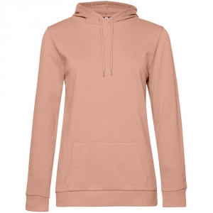 Толстовка с капюшоном женская Hoodie, бежевая (nude), размер S