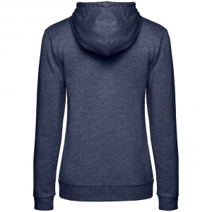 Толстовка с капюшоном женская Hoodie, синий меланж
