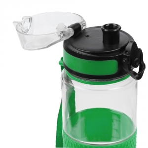 Бутылка для воды Fata Morgana, прозрачная с зеленым