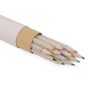 Набор цветных карандашей из газетной бумаги в тубе News, 12шт.