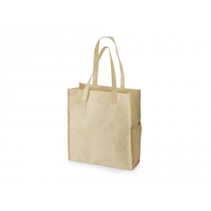 Сумка-шопер Wheat из переработанного пластика 80gsm, 30.5*33*12.5cm, бежевый