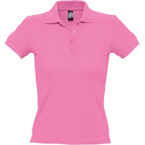 Рубашка поло женская People 210 «розовая орхидея», размер XL