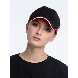 Бейсболка Unit Smart, черная с синим