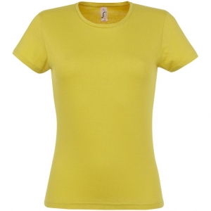 Футболка женская Miss 150 желтая (горчичная), размер XL