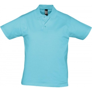 Рубашка поло мужская Prescott men 170 бирюзовая, размер M