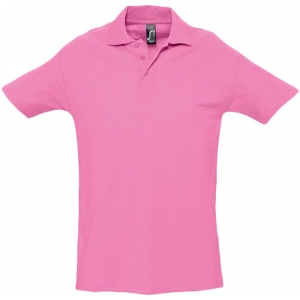 Рубашка поло мужская Spring 210 розовая, размер M