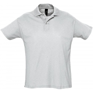 Рубашка поло мужская Summer 170 светло-серый меланж, размер S