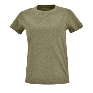 Футболка женская Imperial Fit Women меланж хаки, размер XXL
