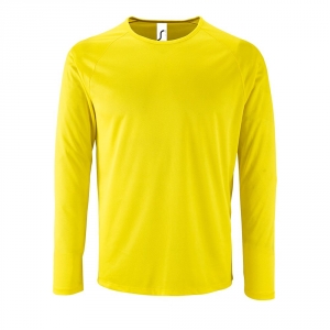 Футболка с длинным рукавом Sporty LSL Men желтый неон, размер L