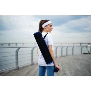 Коврик для йоги и активного отдыха Karmatta, черно-синий