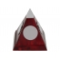 Погодная станция Пирамида, красное дерево/серебристый
