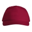 Бейсболка Basic, 5-ти панельная, красный