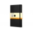 Подарочный набор Moleskine Amelie с блокнотом А5 Soft и ручкой, черный