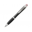 Светящаяся шариковая ручка Nash со светящимся черным корпусом и рукояткой, красный