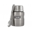 Термос из нерж. стали с ложкой тм THERMOS SK3000-SBK 0,47L, стальной