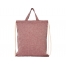 Рюкзак со шнурком Pheebs из 150 г/м² переработанного хлопка, heather maroon