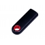 USB-флешка промо на 64 ГБ прямоугольной формы, выдвижной механизм, красный