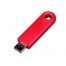 USB-флешка промо на 32 Гб прямоугольной формы, выдвижной механизм, красный