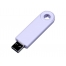 USB-флешка промо на 128 Гб прямоугольной формы, выдвижной механизм, белый