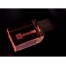 USB-флешка на 32 Гб прямоугольной формы, под гравировку 3D логотипа, материал стекло, с деревянным колпачком красного цвета, красный