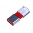 USB-флешка промо на 64 ГБ прямоугольной формы, выдвижной механизм, красный