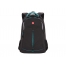 Рюкзак SWISSGEAR, фьюжн/2 мм рипстоп, 32x15x46 см, 22 л, черный/бирюзовый
