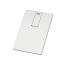 Флеш-карта USB 2.0 64 Gb в виде металлической карты Card Metal, серебристый