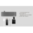 Сетевой USB адаптер/концентратор 5 в 1 Rombica Type-C M2, серый