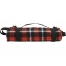 Плед для пикника флисовый с непромокаемой подкладкой и ремнем на плечо, 150x100 см, красный