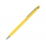 Ручка-стилус металлическая шариковая Jucy, желтый