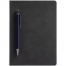 Ежедневник Magnet с ручкой, черный с синим