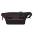 Сумка на пояс SWISSGEAR, черная, полиэстер с плетением рип-стоп, 38 x 5 x 15 см