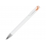 Ручка шариковая Локи, белый/оранжевый
