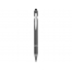 Ручка металлическая soft-touch шариковая со стилусом Sway, серый/серебристый