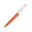 Ручка пластиковая шариковая Umbo BiColor, оранжевый/белый