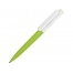 Ручка пластиковая шариковая Umbo BiColor, зеленое яблоко/белый