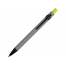 Ручка металлическая soft-touch шариковая Snap, серый/черный/зеленое яблоко