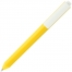 Ручка шариковая Corner, желтая с белым
