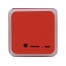 Портативная колонка Cube с подсветкой, красный