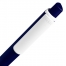 Ручка шариковая Pigra P02 Mat, темно-синяя с белым