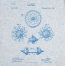 Футболка приталенная Old Patents. Wheel, голубой меланж