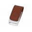 Флеш-карта USB 2.0 16 Gb с магнитным замком Vigo, светло-коричневый/серебристый